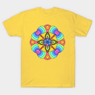 Rainbow mandala colorful T-Shirt